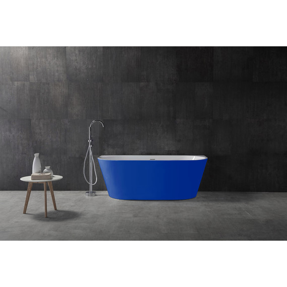 Ванна акриловая Abber AB9216-1.7DB 170x80 см, синий фото 9