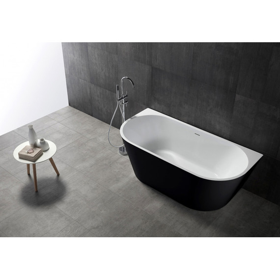 Ванна акриловая Abber AB9216-1.7MB 170x80 см, черный матовый фото 9