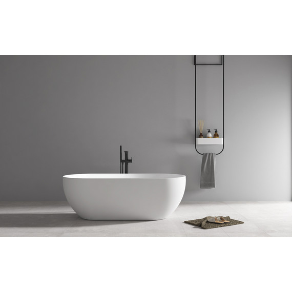 Ванна отдельностоящая Abber 172x79 см AB9241MW, белый матовый фото 8