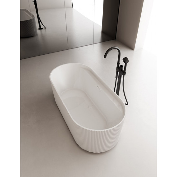 Ванна акриловая Abber 170x80 см AB9444MW, белый матовый фото 8