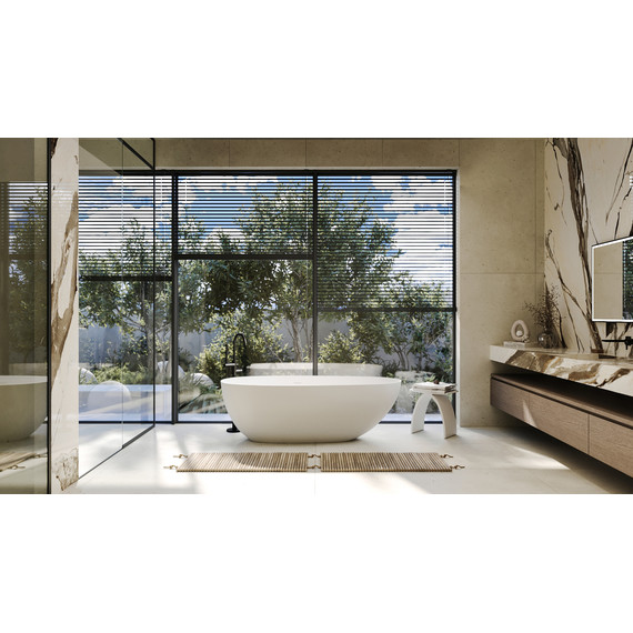 Ванна отдельностоящая Abber Stein 160x75 см AS9611-1.6, белый матовый, Размер - мм: 1600х750 фото 8