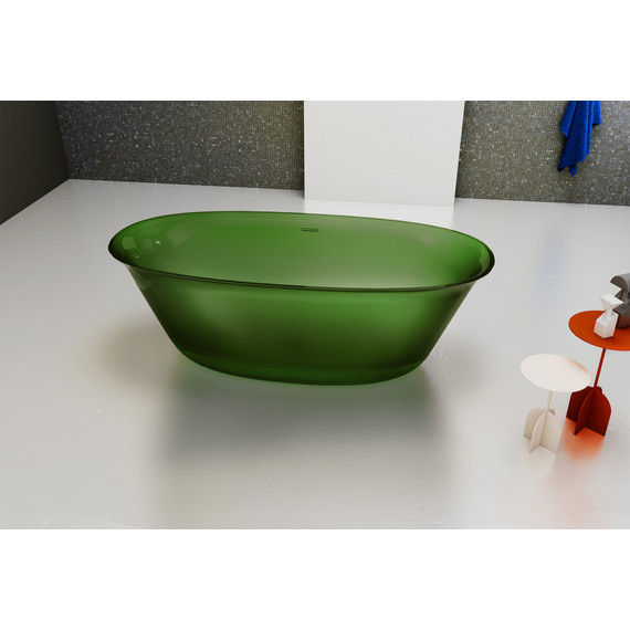 Ванна прозрачная Abber Kristall 170x75 см AT9707Emerald, зеленый фото 4