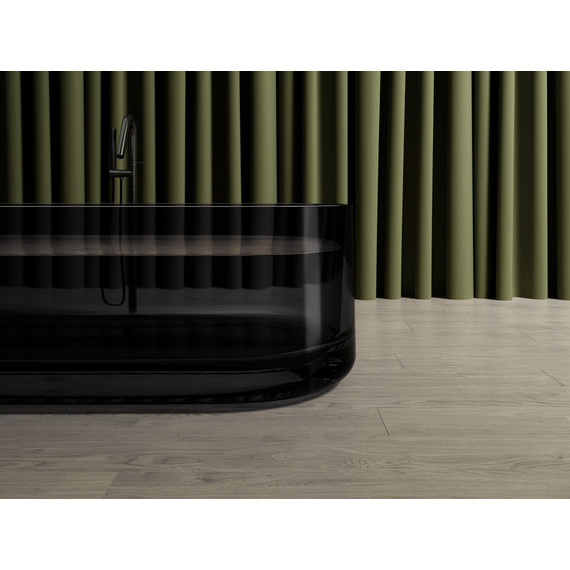 Ванна прозрачная Abber Kristall 170x75 см AT9708Onyx, чёрный фото 6