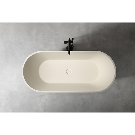 Ванна отдельностоящая Abber Frankfurt 170x75 см AM9941MBE, светло-бежевый матовый фото 10