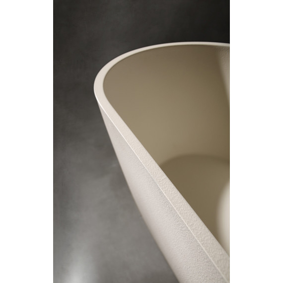 Ванна отдельностоящая Abber Frankfurt 170x75 см AM9941MBE, светло-бежевый матовый фото 11