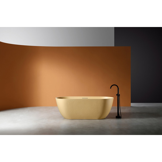 Ванна отдельностоящая Abber Frankfurt 170x75 см AM9941MS, песочный матовый фото 8