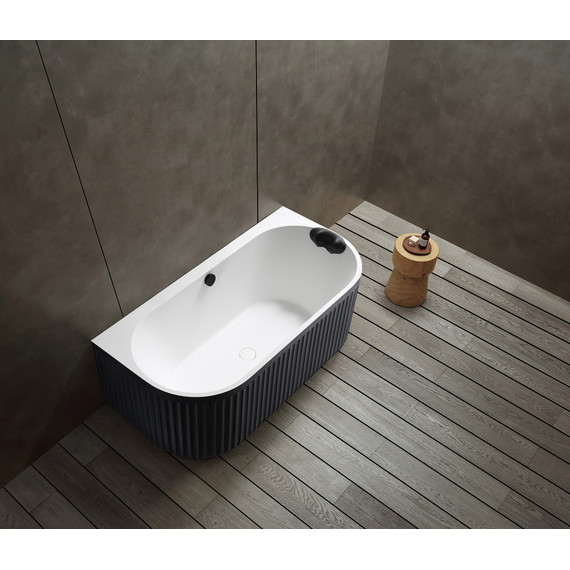 Ванна акриловая Abber Leipzig 170x80 см AM9916BW, чёрно-белый матовый фото 8