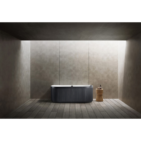 Ванна акриловая Abber Leipzig 170x80 см AM9916BW, чёрно-белый матовый фото 9