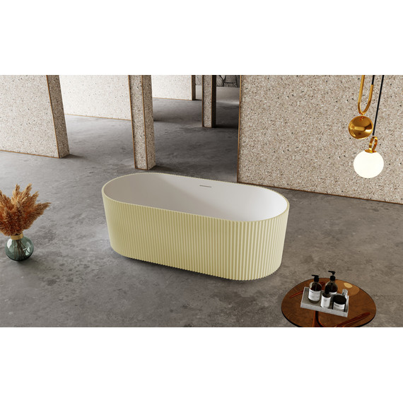 Ванна каменная Abber Stein 170x75 см AS9601MS, песочный матовый фото 8