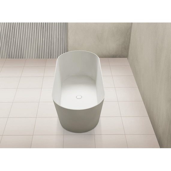 Ванна отдельностоящая Abber Stein 165x70 см AS9622, белый матовый фото 12