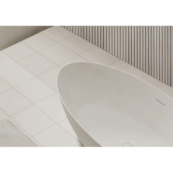 Ванна отдельностоящая Abber Stein 180x85 см AS9625-1.8, белый матовый, Размер - мм: 1800х850 фото 12