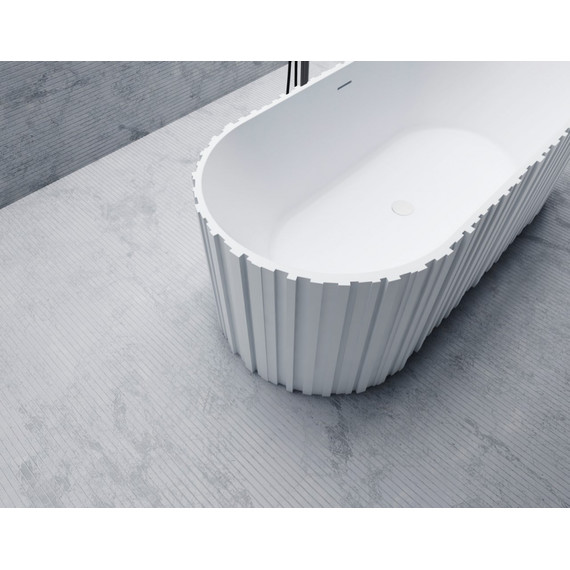Ванна отдельностоящая Abber Stein 170x75 см AS9653, белый матовый фото 9