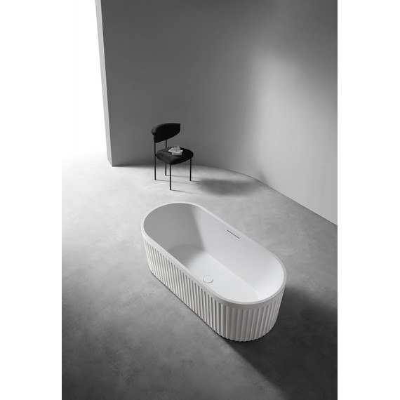 Ванна отдельностоящая Abber Stuttgart 170x75 см AM9925, белый матовый фото 9