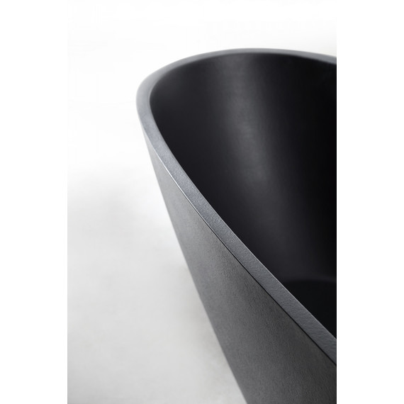 Ванна отдельностоящая Abber Dortmund 170x75 см AM9911B, черный фото 10