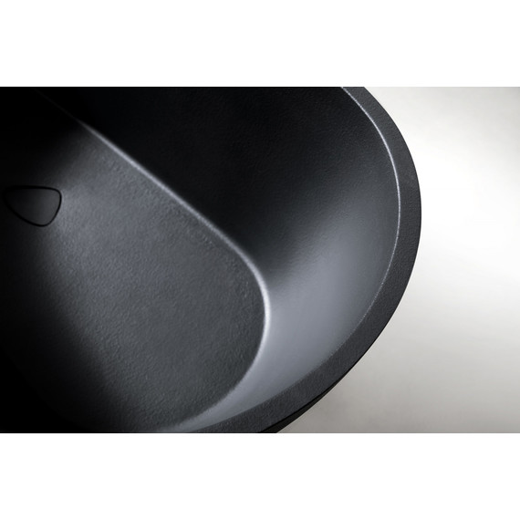 Ванна отдельностоящая Abber Dortmund 170x75 см AM9911B, черный фото 11