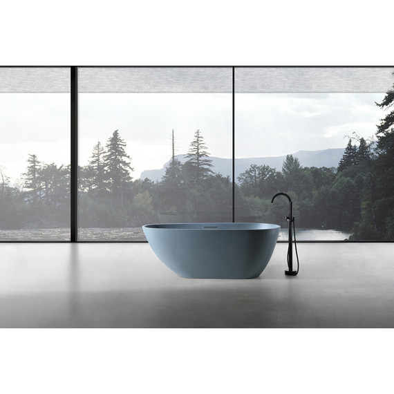 Ванна отдельностоящая Abber Dortmund 170x75 см AM9911G, серый фото 8