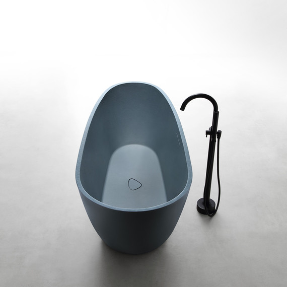 Ванна отдельностоящая Abber Dortmund 170x75 см AM9911G, серый фото 10