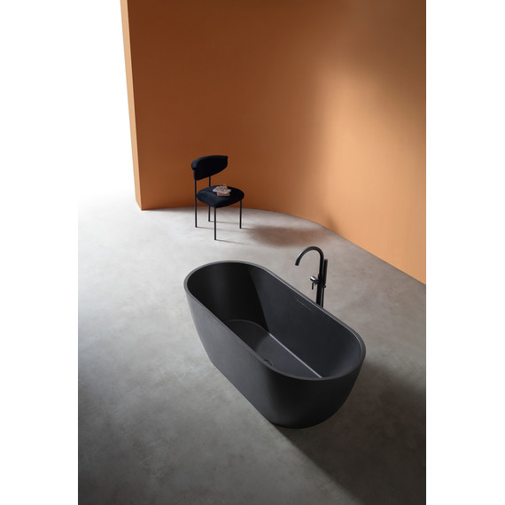 Ванна отдельностоящая Abber Frankfurt 170x75 см AM9941B, черный фото 9