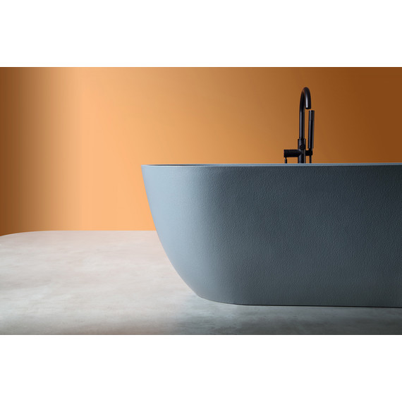 Ванна отдельностоящая Abber Frankfurt 170x75 см AM9941G, серый фото 10