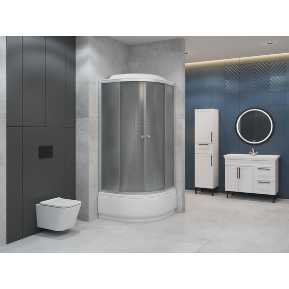 Душевая кабина EvaGold 90х90 см EG210011, хром/матовое - 2 Душевая кабина EvaGold 90х90 см EG210011, хром/матовое фото 2