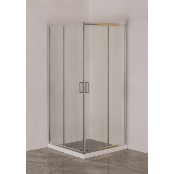 Душевое ограждение EvaGold 100х100 см EG220027, хром/прозрачное фото 2