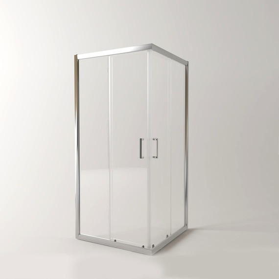 Душевое ограждение EvaGold 100х100 см EG220027, хром/прозрачное фото 3