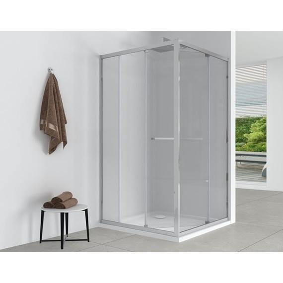 Душевое ограждение EvaGold 120х90 см EG220081, хром/прозрачное фото 2