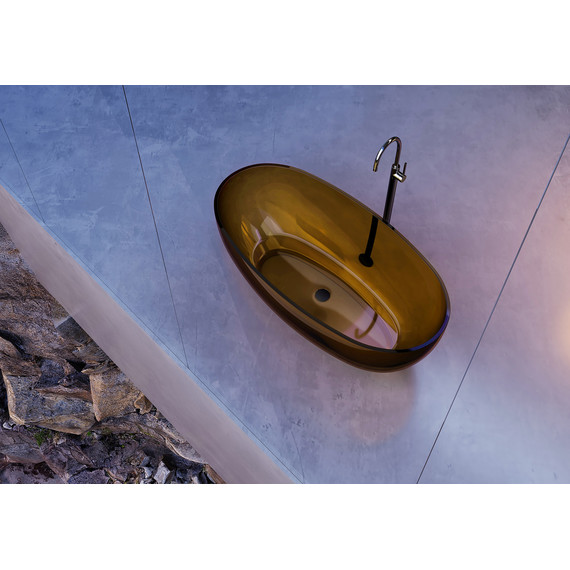 Ванна прозрачная Abber Kristall 170x75 см AT9703Vesuvian, оливковый фото 5