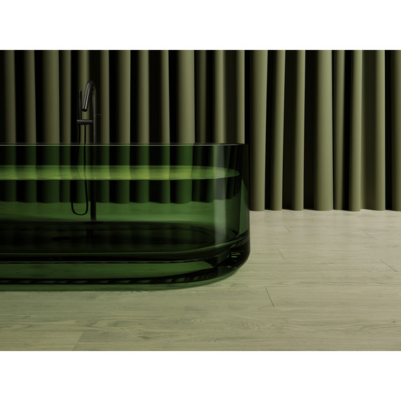 Ванна прозрачная Abber Kristall 170x75 см AT9708Emerald, зеленый фото 6