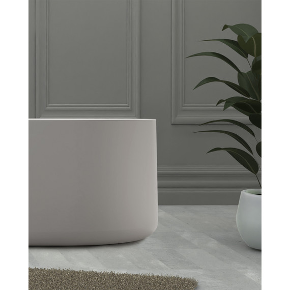 Ванна каменная Abber Stein 170x75 см AS9607, белый матовый фото 8