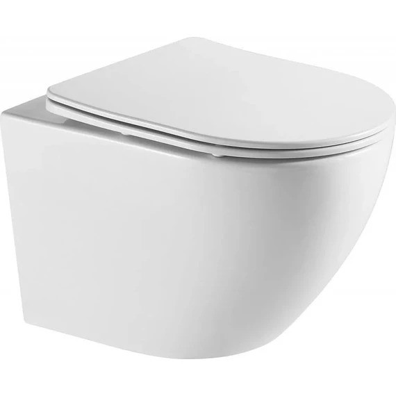 Инсталляция с подвесным унитазом комплект: Grohe Solido 38811KF0 с подвесным безободковым унитазом Azario Grado AZ-0046-UQ1 сиденье микролифт, крепление, кнопка смыва чёрная матовая (Система смыва Торнадо) фото 2