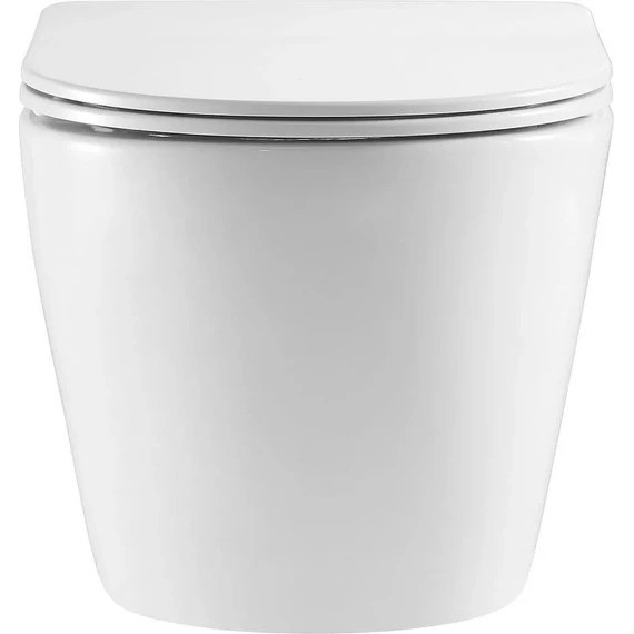 Инсталляция с подвесным унитазом комплект: Grohe Solido 38811KF0 с подвесным безободковым унитазом Azario Grado AZ-0046-UQ3 сиденье микролифт, крепление, кнопка смыва чёрная матовая (Система смыва Торнадо) фото 5