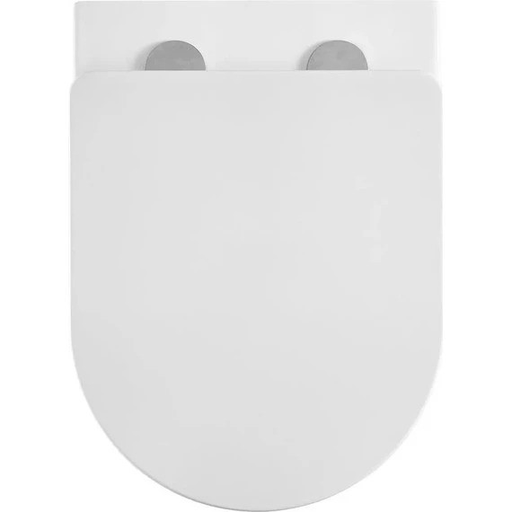 Инсталляция с подвесным унитазом комплект: Grohe Solido 38811KF0 с подвесным безободковым унитазом Azario Grado AZ-0046-UQ3 сиденье микролифт, крепление, кнопка смыва чёрная матовая (Система смыва Торнадо) фото 6