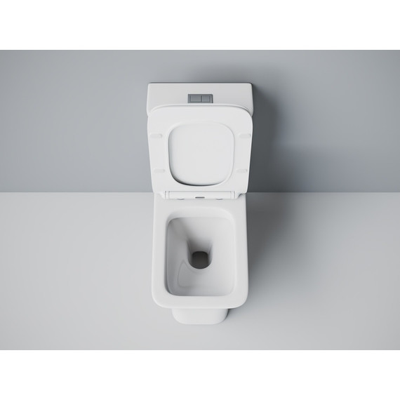 Унитаз-моноблок безободковый EvaGold EG050003 с тонкой крышкой микролифт - 3 Унитаз-моноблок безободковый EvaGold EG050003 с тонкой крышкой микролифт фото 3