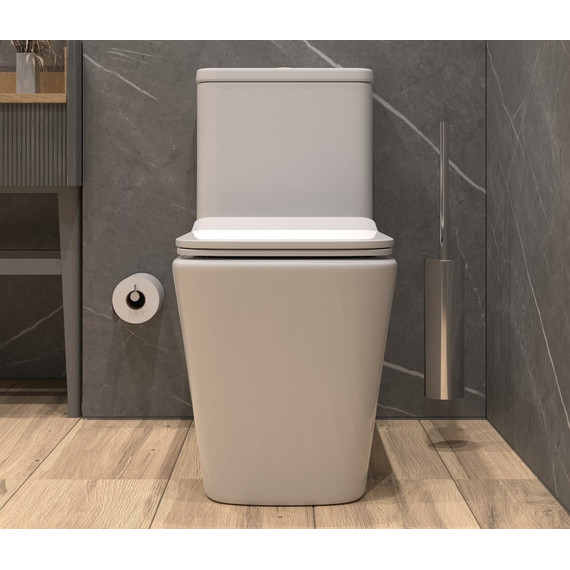 Унитаз-моноблок безободковый EvaGold EG050004 с тонкой крышкой микролифт - 6 Унитаз-моноблок безободковый EvaGold EG050004 с тонкой крышкой микролифт фото 6