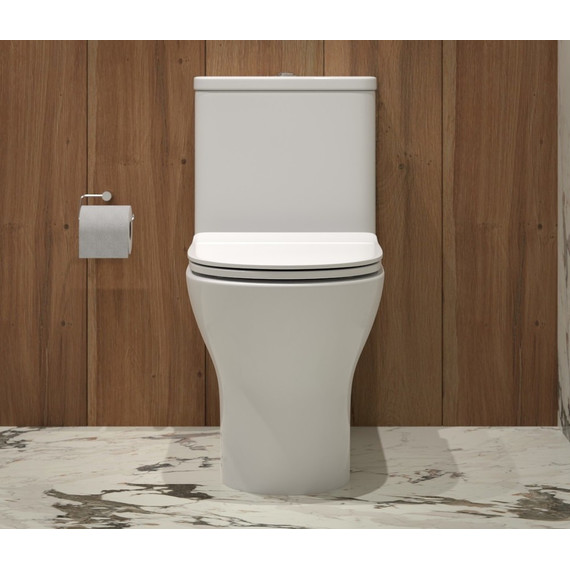 Унитаз-моноблок безободковый EvaGold EG050005 с тонкой крышкой микролифт - 4 Унитаз-моноблок безободковый EvaGold EG050005 с тонкой крышкой микролифт фото 4