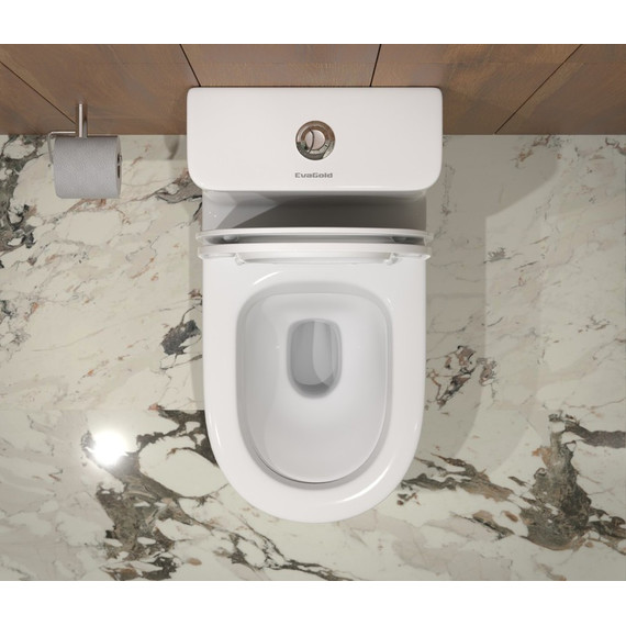 Унитаз-моноблок безободковый EvaGold EG050005 с тонкой крышкой микролифт - 6 Унитаз-моноблок безободковый EvaGold EG050005 с тонкой крышкой микролифт фото 6