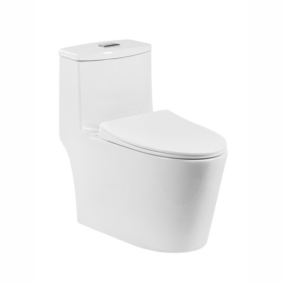 Унитаз-моноблок безободковый EvaGold EG050008 с тонкой крышкой микролифт - 2 Унитаз-моноблок безободковый EvaGold EG050008 с тонкой крышкой микролифт фото 2