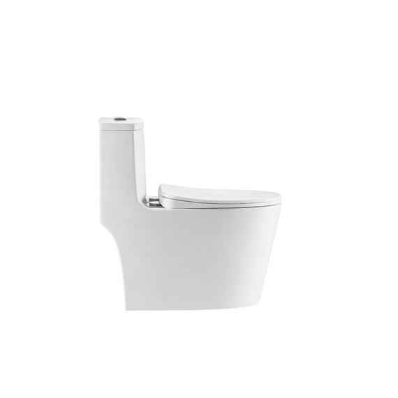 Унитаз-моноблок безободковый EvaGold EG050008 с тонкой крышкой микролифт - 4 Унитаз-моноблок безободковый EvaGold EG050008 с тонкой крышкой микролифт фото 4