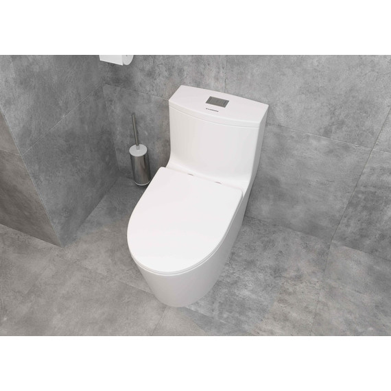 Унитаз-моноблок безободковый EvaGold EG050008 с тонкой крышкой микролифт - 8 Унитаз-моноблок безободковый EvaGold EG050008 с тонкой крышкой микролифт фото 8