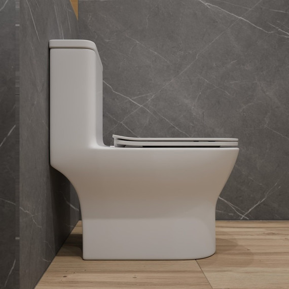 Унитаз-моноблок безободковый EvaGold EG050009 с тонкой крышкой микролифт - 6 Унитаз-моноблок безободковый EvaGold EG050009 с тонкой крышкой микролифт фото 6