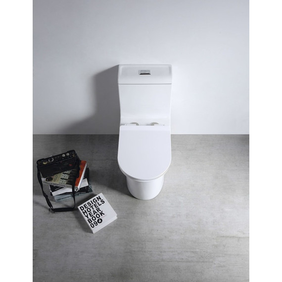 Унитаз-моноблок безободковый EvaGold EG050010 с тонкой крышкой микролифт - 3 Унитаз-моноблок безободковый EvaGold EG050010 с тонкой крышкой микролифт фото 3