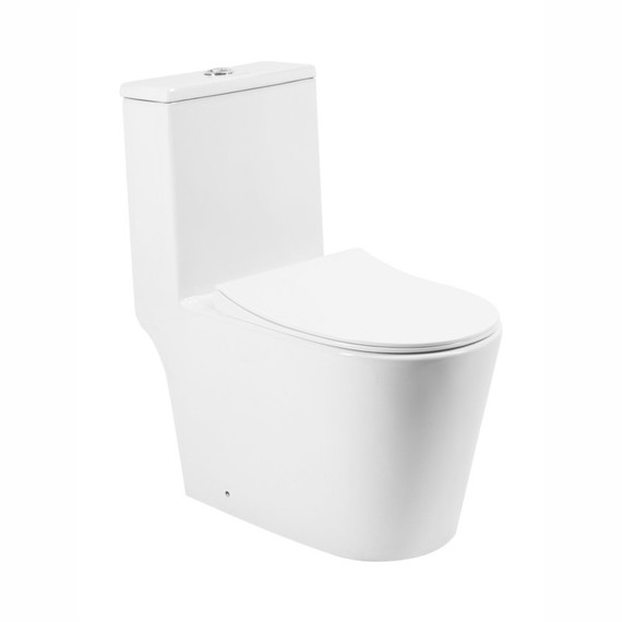 Унитаз-моноблок безободковый EvaGold EG050011 с тонкой крышкой микролифт - 2 Унитаз-моноблок безободковый EvaGold EG050011 с тонкой крышкой микролифт фото 2