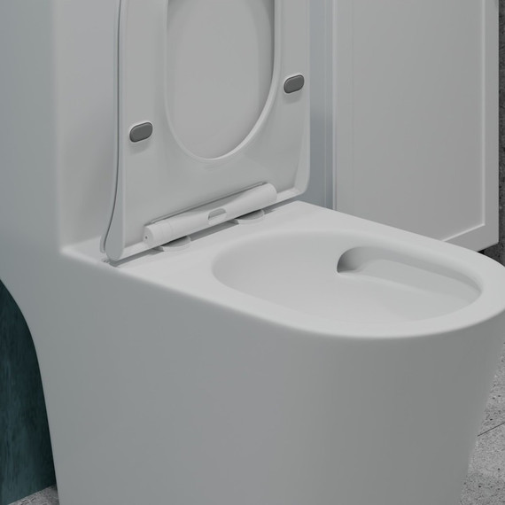 Унитаз-моноблок безободковый EvaGold EG050011 с тонкой крышкой микролифт - 6 Унитаз-моноблок безободковый EvaGold EG050011 с тонкой крышкой микролифт фото 6