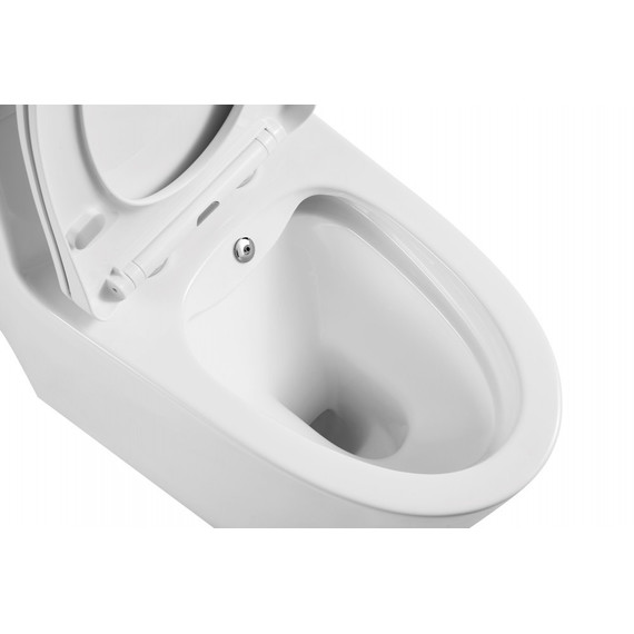 Унитаз-моноблок безободковый с функцией биде EvaGold EG050014 с тонкой крышкой микролифт - 3 Унитаз-моноблок безободковый с функцией биде EvaGold EG050014 с тонкой крышкой микролифт фото 3