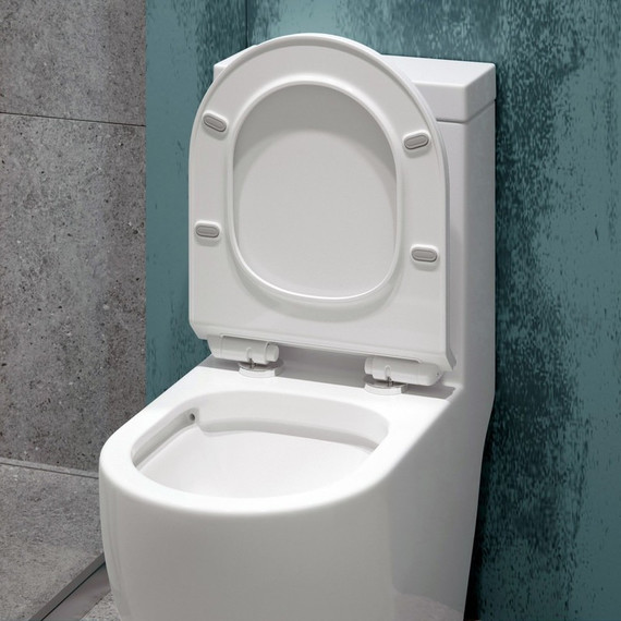 Унитаз-моноблок безободковый EvaGold EG050017 с тонкой крышкой микролифт - 4 Унитаз-моноблок безободковый EvaGold EG050017 с тонкой крышкой микролифт фото 4