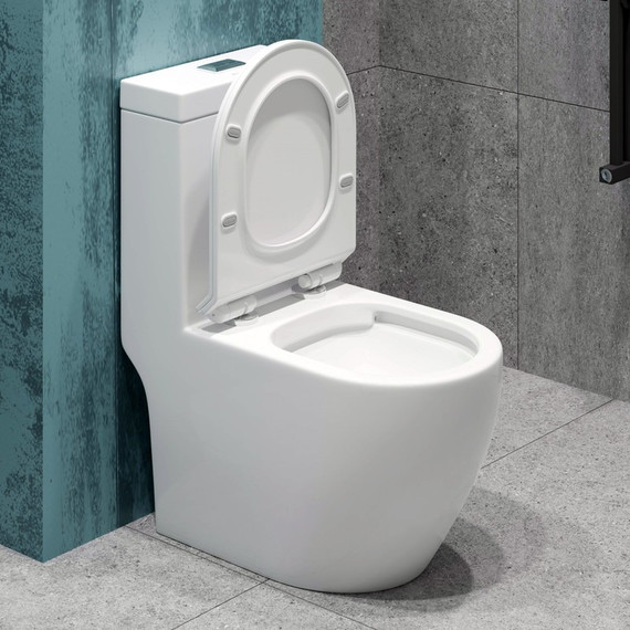 Унитаз-моноблок безободковый EvaGold EG050017 с тонкой крышкой микролифт - 6 Унитаз-моноблок безободковый EvaGold EG050017 с тонкой крышкой микролифт фото 6