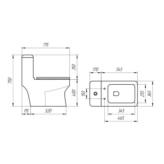 Унитаз-моноблок EvaGold EG050019 с крышкой микролифт - 7 Унитаз-моноблок EvaGold EG050019 с крышкой микролифт фото 7
