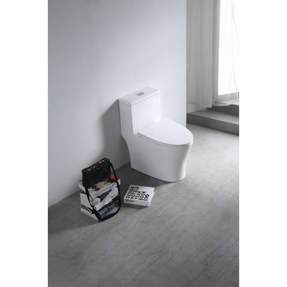 Унитаз-моноблок безободковый EvaGold EG050023 с тонкой крышкой микролифт - 5 Унитаз-моноблок безободковый EvaGold EG050023 с тонкой крышкой микролифт фото 5