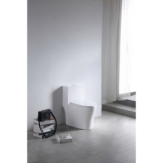 Унитаз-моноблок безободковый EvaGold EG050023 с тонкой крышкой микролифт - 6 Унитаз-моноблок безободковый EvaGold EG050023 с тонкой крышкой микролифт фото 6